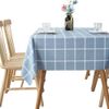 Rustic More Patterns Water Resistant PVC Tablecloth Rectangle Oil-proof Table Cloth,Blue,140 x 200 cm