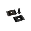 Dazzling Displays Black Grid Panel Clips (12 Pack) - Essential Grid Wall Accessory for Secure Grid Panel Installation for Home, Retail or Tradeshow Use