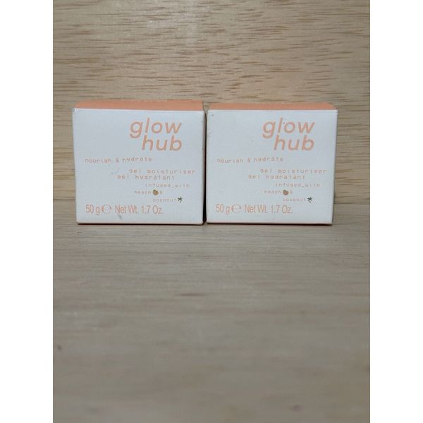 Lot 2-Glow Hub Nourish & Hydrate Gel Moisturizer 1.7 oz EacPAO 12- Months