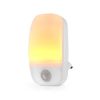 Nedis Plug-in LED Night Light, Motion Sensor, 0.55 W, 11 lm, Warm White