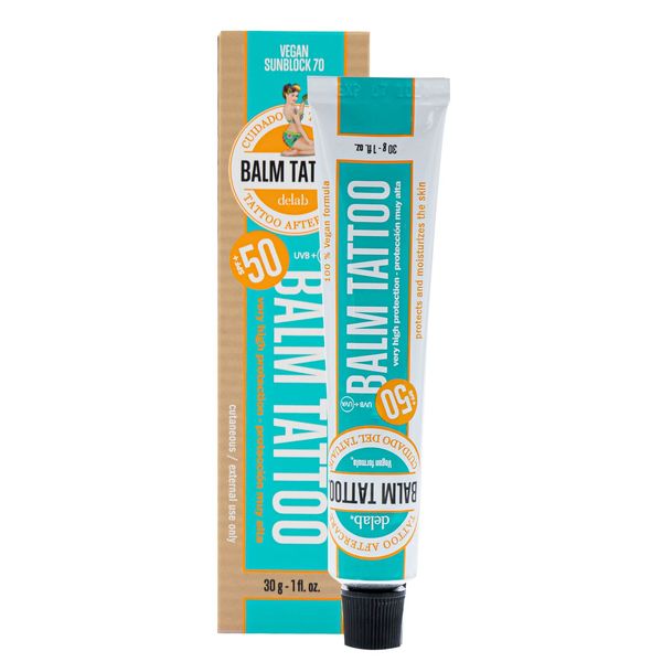 Balm Tattoo Sunblock Vegan 70 Tattoo-Pflege – vegane Tattoocreme mit Sonnenschutz (LSF 70), 30g