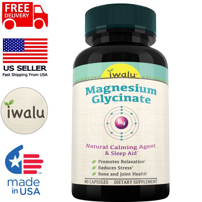 Magnesium Glycinate Supplement For Cognitive Function, Calm Mood & Sleep Support