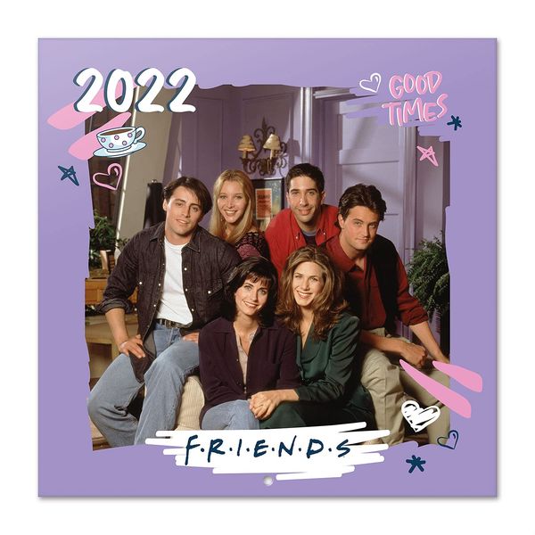 Official Friends 12" x 12" Square Wall Calendar 2022 (Free Poster Included), Family, Friends, Girls Calendar