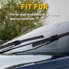 4Pcs Universal Auto Car Bus Rubber Frameless Windshield Wiper Blade Refills 28in