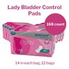 Hartmann 168644 MoliMed Premium Bladder Control Pad, Midi, 5-1/2" Width, 13" Length (Pack of 168)