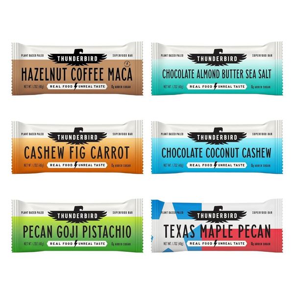 - Gluten Free, Paleo, Vegan Snack Food Bar Variety Pack - 102 Ounce