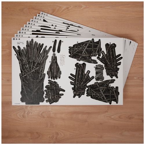 4D Build, Game of Thrones Iron Throne 3D Model Kit 219 Pcs, Desk Décor Adult Puzzles for Fantasy Book GOT Fans, 3D Puzzles for Adults & Teens 12+
