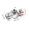 Sourcing Map 2pcs Stainless Steel Pipe Clamp, 15-19mm, M8 Nut, Wall/Ceiling Mount