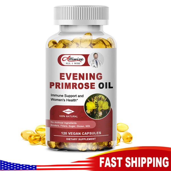 Evening Primrose Oil Capsules 1300MG with GLA -Anti-Aging,Whitening 120 Softgels