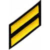 Uniform Service Hash Marks - Medium Gold on Black Felt Backing - 2 Hashes
