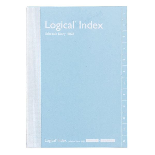 Logical Diary 2025 Index/B6/Blue NSI-B624-25AB