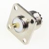 10Pcs UHF Female Jack SO-239 Bulkhead Panel Chassis 4-hole Panel Mount Connector