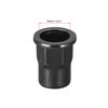 sourcing map M10 Rivet Nuts, Thread Half Hexagonal Carbon Steel Zinc-Plated Flat Head Threaded Insert Nut Black 50Pcs