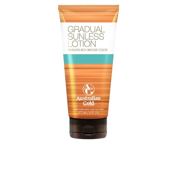 Australian Gold Gradual Sunless Tanning Lotion, 6 Ounce | Rich Bronze Color with Fade Defy Technology | Energizes & Softens Skin