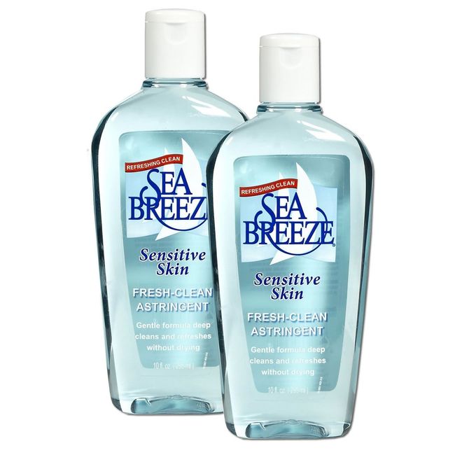 Sea Breeze Sea Breeze Fresh-Clean Astringent Sensitive Skin, 10 oz (Pack of 2)