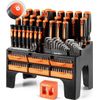 ValueMax 126-PC Magnetic Screwdriver Set with Plastic Racking Black