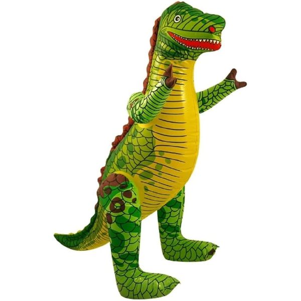 HENBRANDT Inflatable Blow up 43cm Dinosaur Toy (Green)