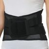 NeoTech Care Adjustable Double Pull Lumbar Brace/Lower Back Belt, Black, Size L
