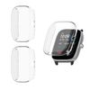 HOMTERN 3-Pack Compatible with Amazfit GTS4 Mini, Soft TPU Lightweight Shell Drop-proof Scratch-Proof Flexible Screen Full Covered Protective Case,3-Pack Clear