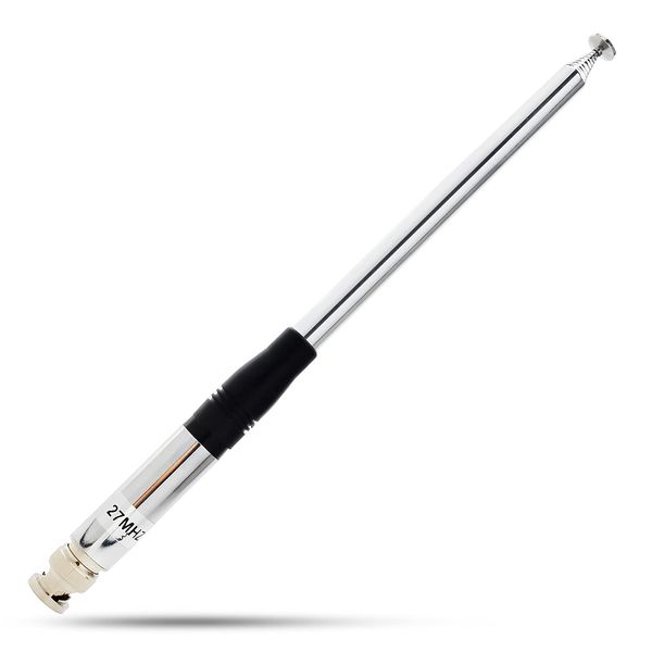 TWAYRDIO BNC Telescopic Handheld Portable CB Radio Antenna 27Mhz Extendable 23.3cm to 1.3m Antennas for Midland Cobra Uniden Handheld/Portable CB Ham Radio