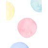 Simple Shapes Watercolor Dots Wall Stickers (Pastel)