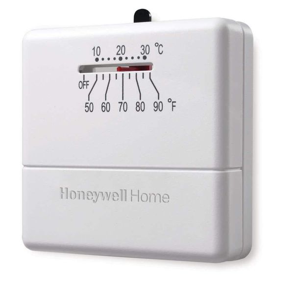 Economy Non-Programmable Thermostat Off-White Microvolt 1H Single Stage Heating