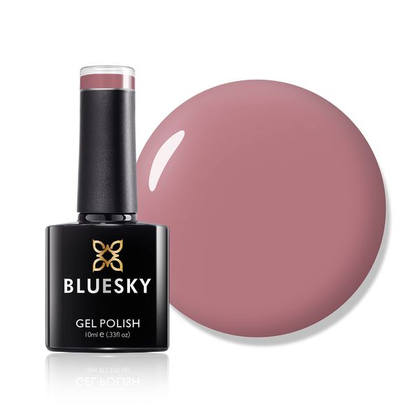 Bluesky Gel Nail Polish, Tease QXG080, Nude Pink, Bright, Long Lasting, Chip Resistant, 10 ml (Requires Drying Under UV LED Lamp)