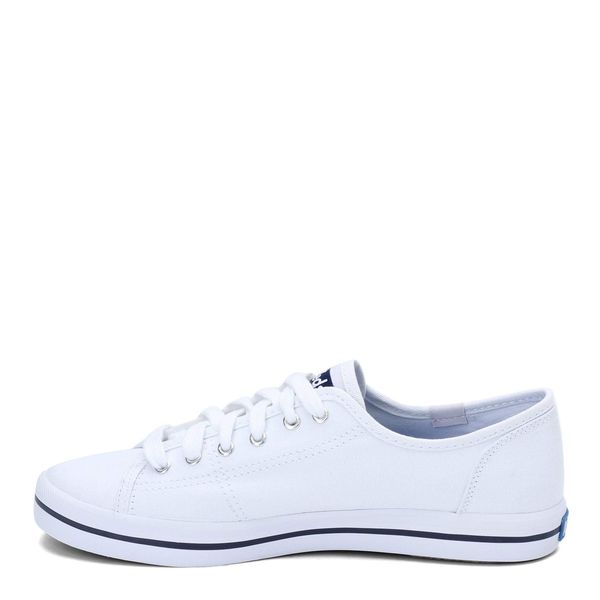 Keds Kickstart Lace Up, Sneaker Womens, White Canvas, 8.5 Medium