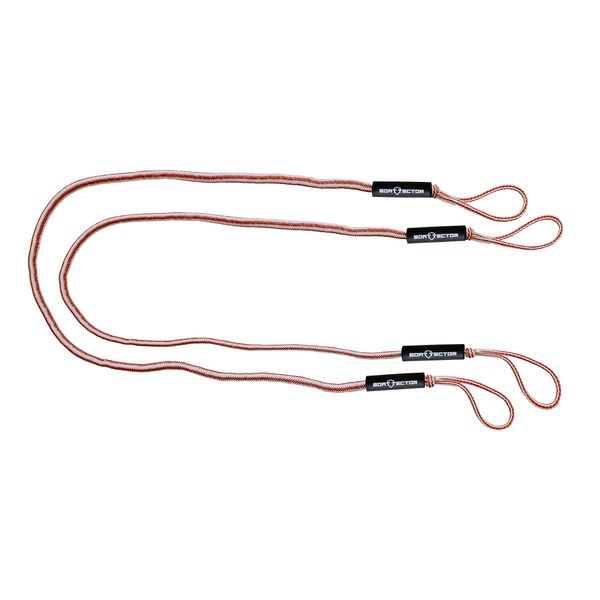 Extreme Max 3006.3056 BoatTector Bungee Dock Line Value 2-Pack - 7', Red/White