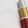 DARUMA Metallic Thread #40/160m 01-0700 Col.807 Platinum Gold