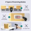 Anyeast Barcode Scanner with Stand, Bluetooth and Wireless Barcode Scanner, Inventory 2D 1D QR Code Scanners for Computer POS, Handheld CMOS Image Bar Code Reader for Warehouse Library Supermarket