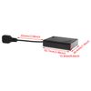DGZZI Battery Case USB Female Socket 4 AAA Battery Case Box Holder with ON-Off Switch Black