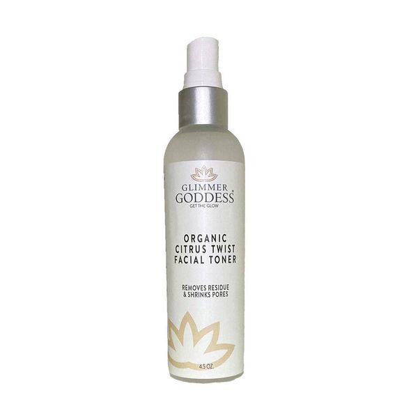 Organic Citrus Facial Toner with Rose Water Witch Hazel & Aloe Vera - Natural Astringent Closes Pores and Preps Skin