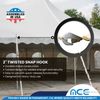USA 2" x 15' Corner Ratchet Tent Strap w/D Ring & Twisted Snap Hook Event Canopy
