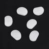 6 PCS Tuner Buttons Guitar Machine Head Semicircle Tuning Peg Knobs Replacement with Ferrule and Screw(Oval white pearl)