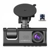 3 Lens Car Dash Cam 1080P Front/Rear/Inside DVR Video Recorder Camera G-Sensor
