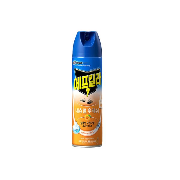 F Killa Aerosol Mosquito Repellent (Insecticide) Natural Fresh (Orange Flavor) 500ml 24 pieces