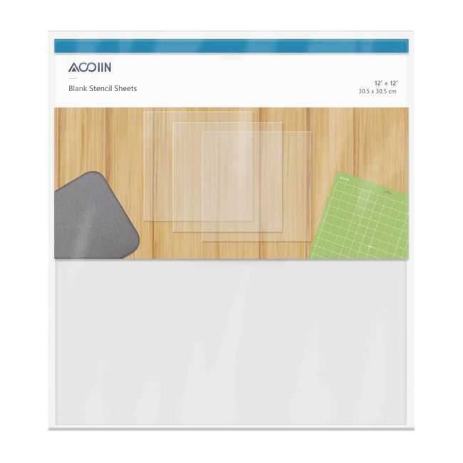 25 Pieces 4 mil Blank Stencil Material Mylar Template Sheets for Stencils, 12 x 12 inches