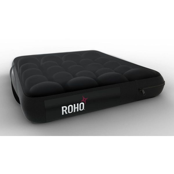 ROHO MOSAIC Cushion, Standard, Inflatable Seat Cushion for Office Chair, Wheelchair, Cars, Home Living, & Back Pain Support, Adjustable Cushion with Stretchable Cover & Non-Skid Bottom, 18" x 16"