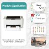 OFFCUP A6 Blank Message Paper, 54pcs 250gsm 4x6” White Post Cards, Round Corners