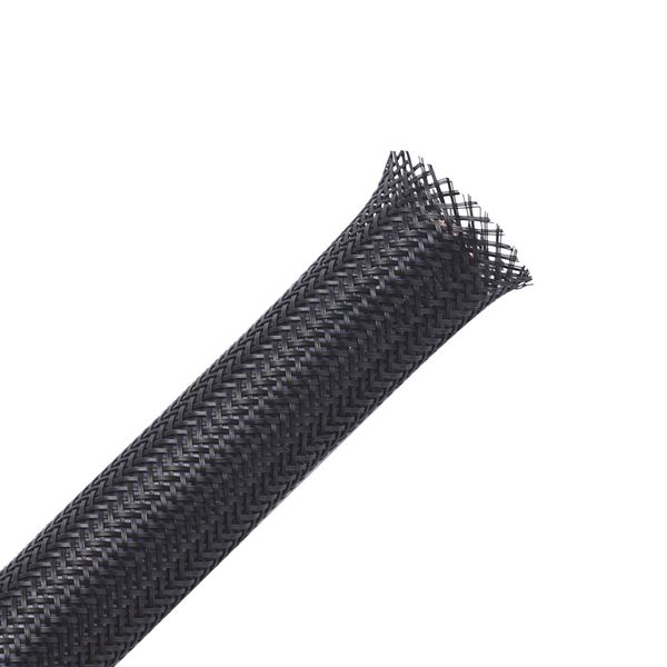 25ft - 1/4 inch PET Expandable Braided Sleeving – Black – Alex Tech Braided Cable Sleeve