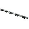 Garage Bar 36 In. Adjustable Wall Mount w/ 5 Rubber Grip Hooks