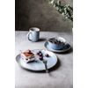 Pangu 16-Piece Dinnerware Sets, Service for 4,Blue, Handmade Random Shape