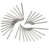 30Pcs Diamond Grinding Bits Set Stone Carving Tools 3/32" Shank for Nail Drill
