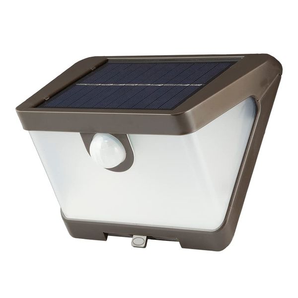 HALO OutdoorSolar Wedge LED Security Flood Light with Motion Sensor -800Lumens -Bronze (SWL0840B)