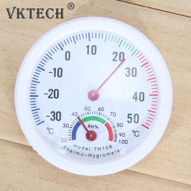 Mini Bell-shaped Scale Thermometer Hygrometer for Home Office Wall