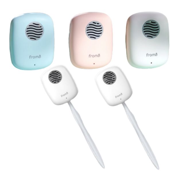 Portable toothbrush sterilizer, ultra-mini, ultra-light, automatic drying, separate washing, travel toiletries, sky blue