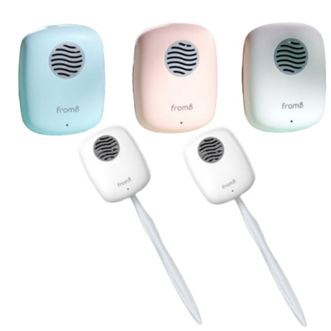 Portable toothbrush sterilizer, ultra-mini, ultra-light, automatic drying, separate washing, travel toiletries, sky blue