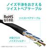 Elecom LD-GPA/BU7 CAT6A Compliant LAN Cable 23.0 ft (7 m), Connector With Tab Protector, Standard, Blue