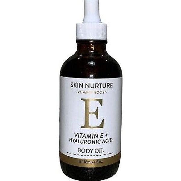 Skin Nurture Vitamin Boost Vitamin E & Hyaluronic Acid Body Oil 4 Oz. /118ML NEW